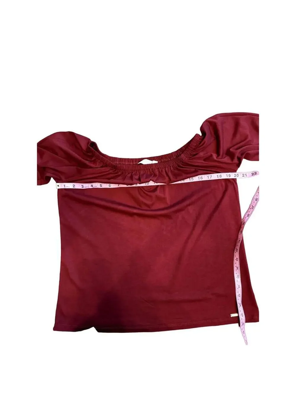 Michael Kors | Women's Burgundy 3/4 Sleeve Blouse | Size Medium | NWT | 0825